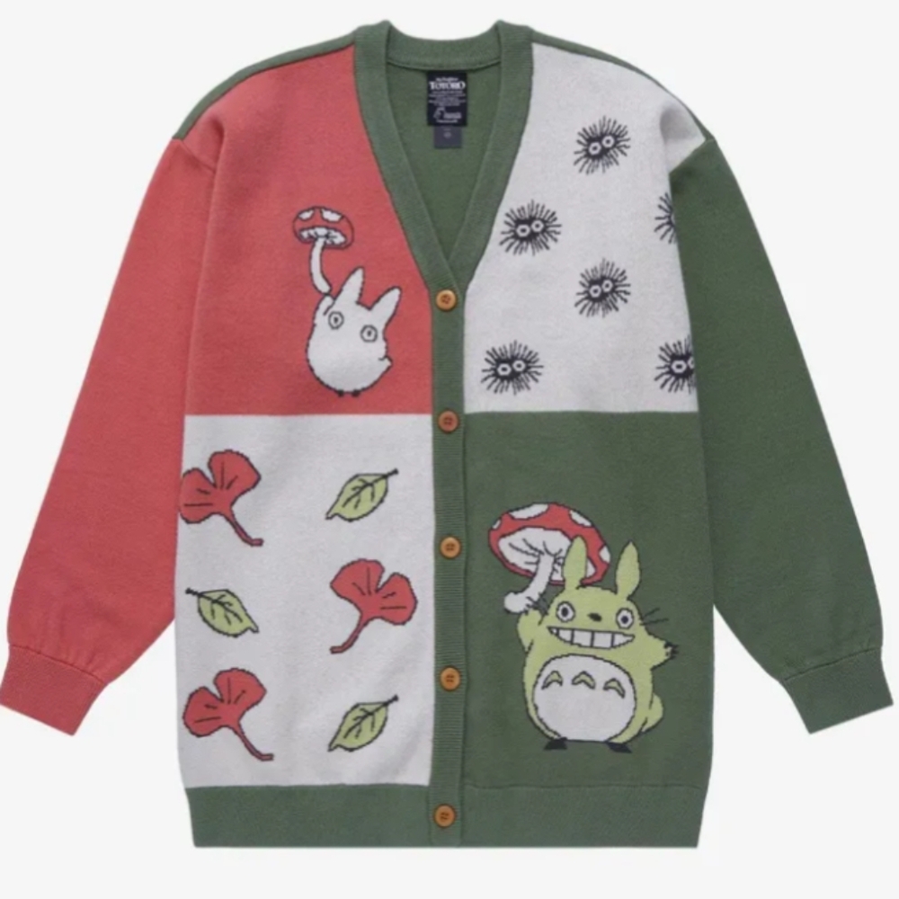 Studio Ghibli My Neighbor Totoro Panel Cardigan BoxLunch Excl XS